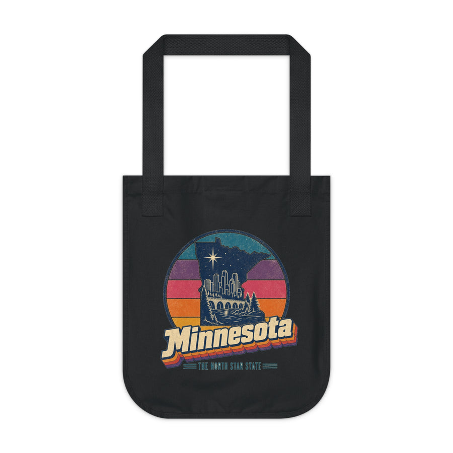Minnesota Retro Sunset Tote Bag