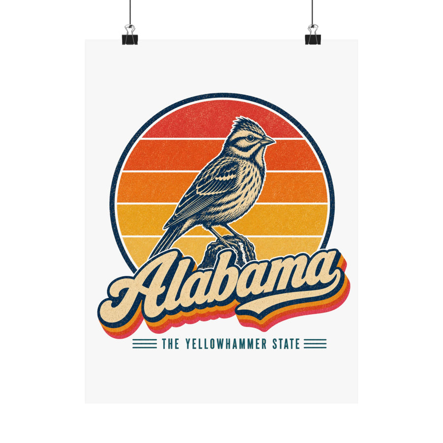Alabama Yellowhammer Bird Poster