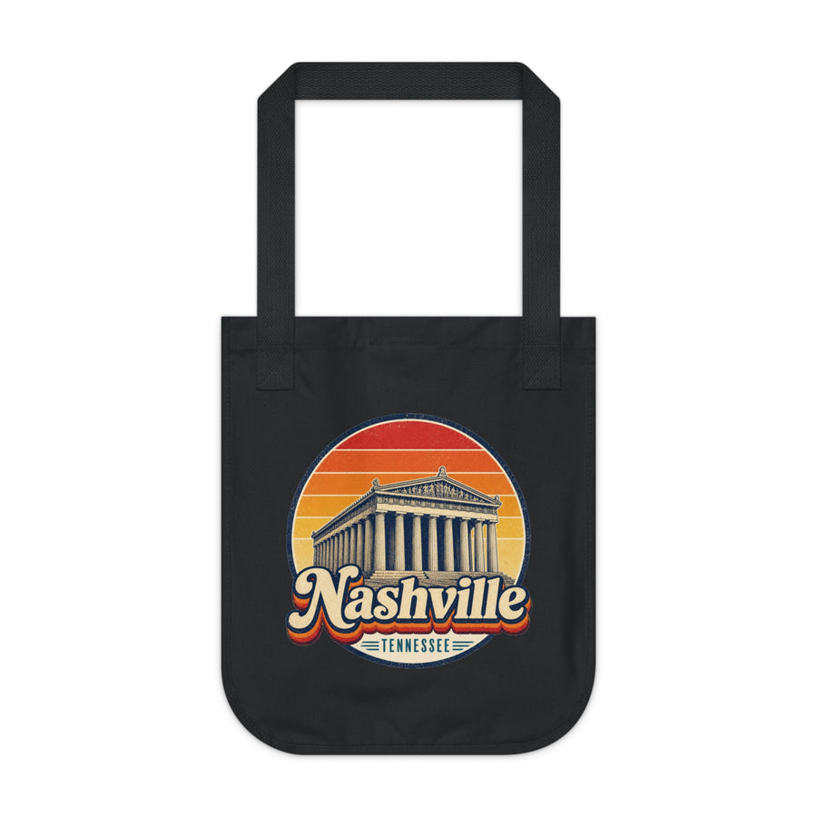 Nashville Retro Sunset Tote Bag
