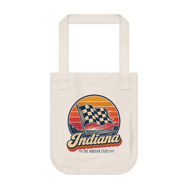 Indiana Checkered Flag Tote Bag