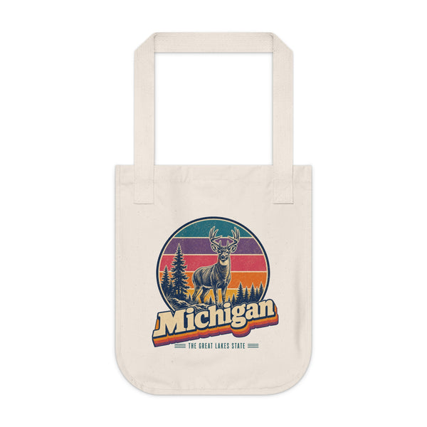 Michigan White Tailed Deer Tote Bag