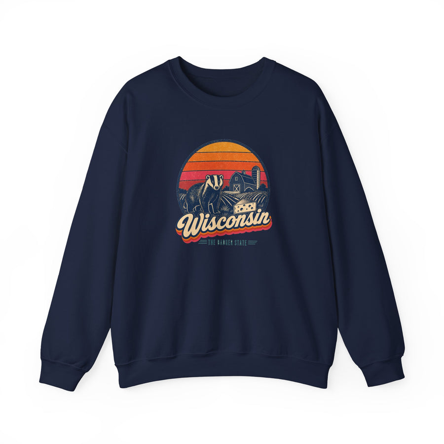 Wisconsin Retro Sunset Sweatshirt