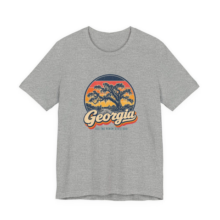 Georgia Savannah Oaks And Spanish Moss Tee