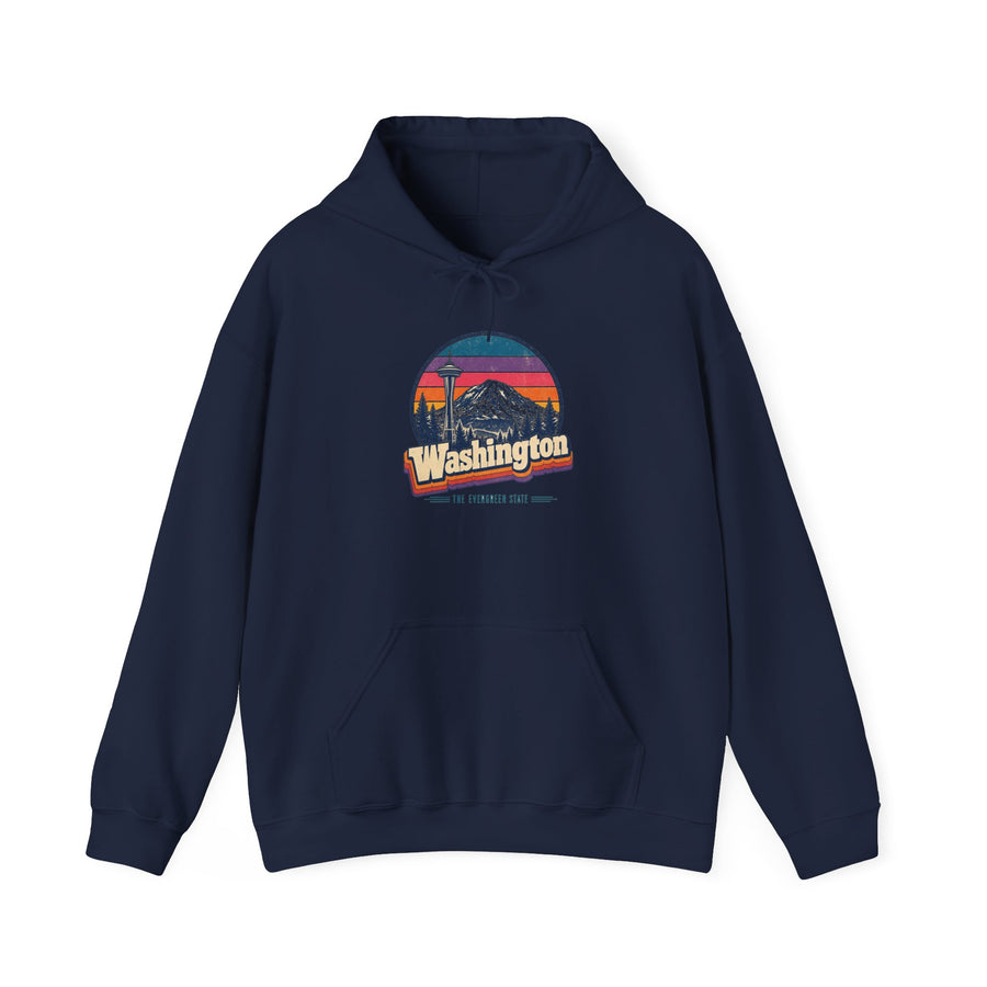 Washington Retro Sunset Hoodie
