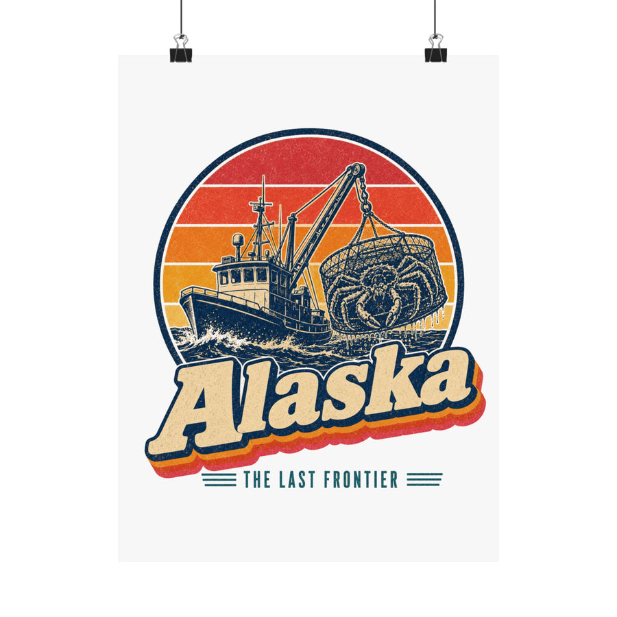 Alaska King Crab Fishing Poster