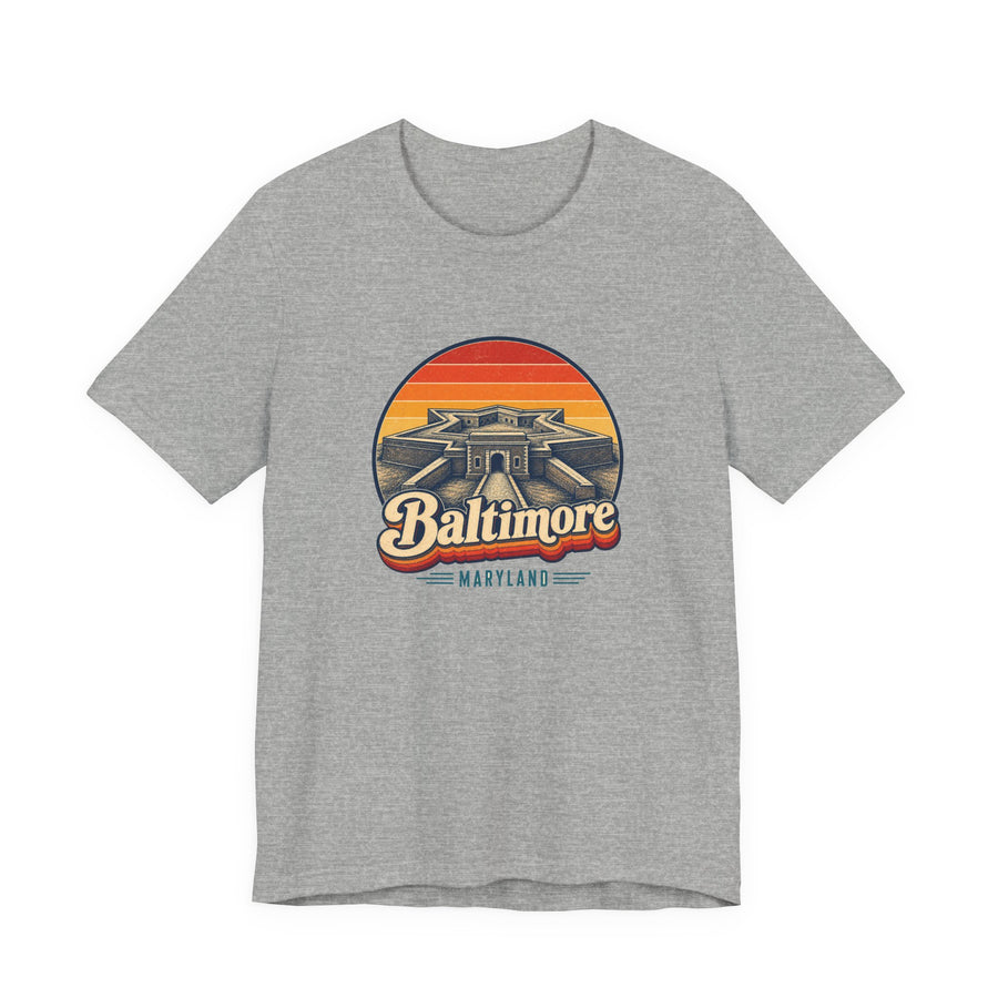Baltimore Retro Sunset Tee