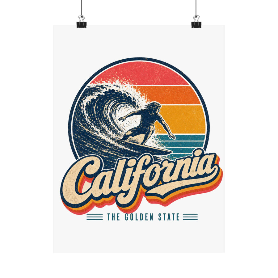 California Surfing Poster