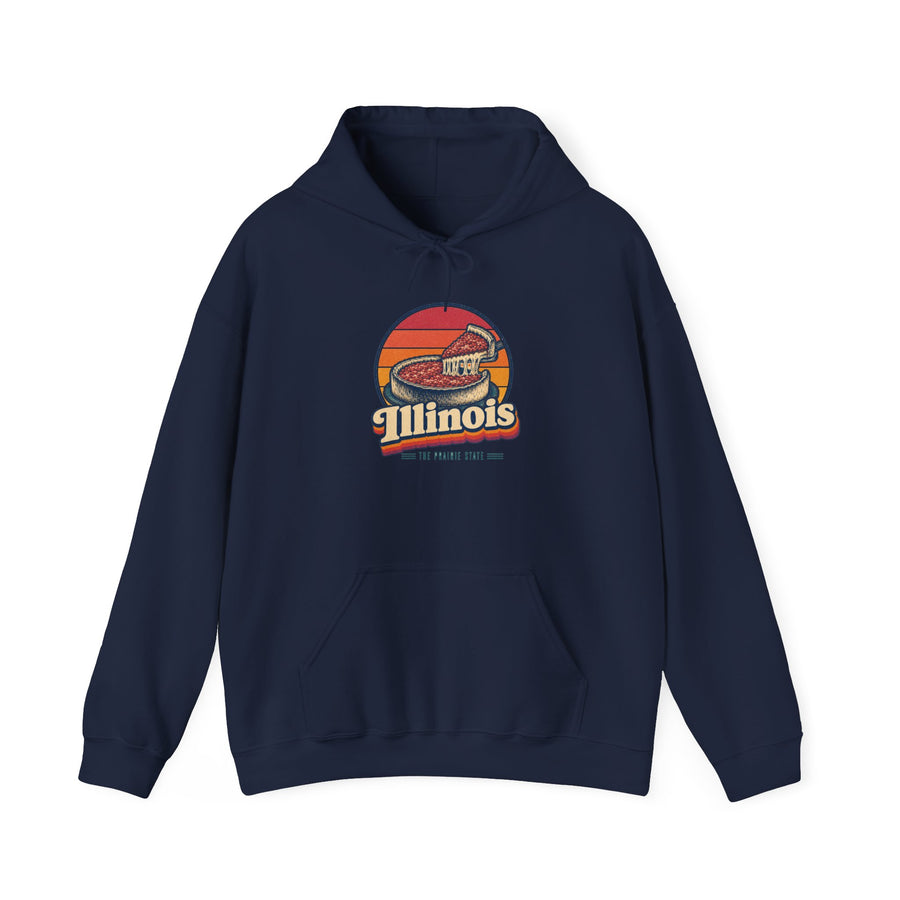 Illinois Deep Dish Pizza Hoodie