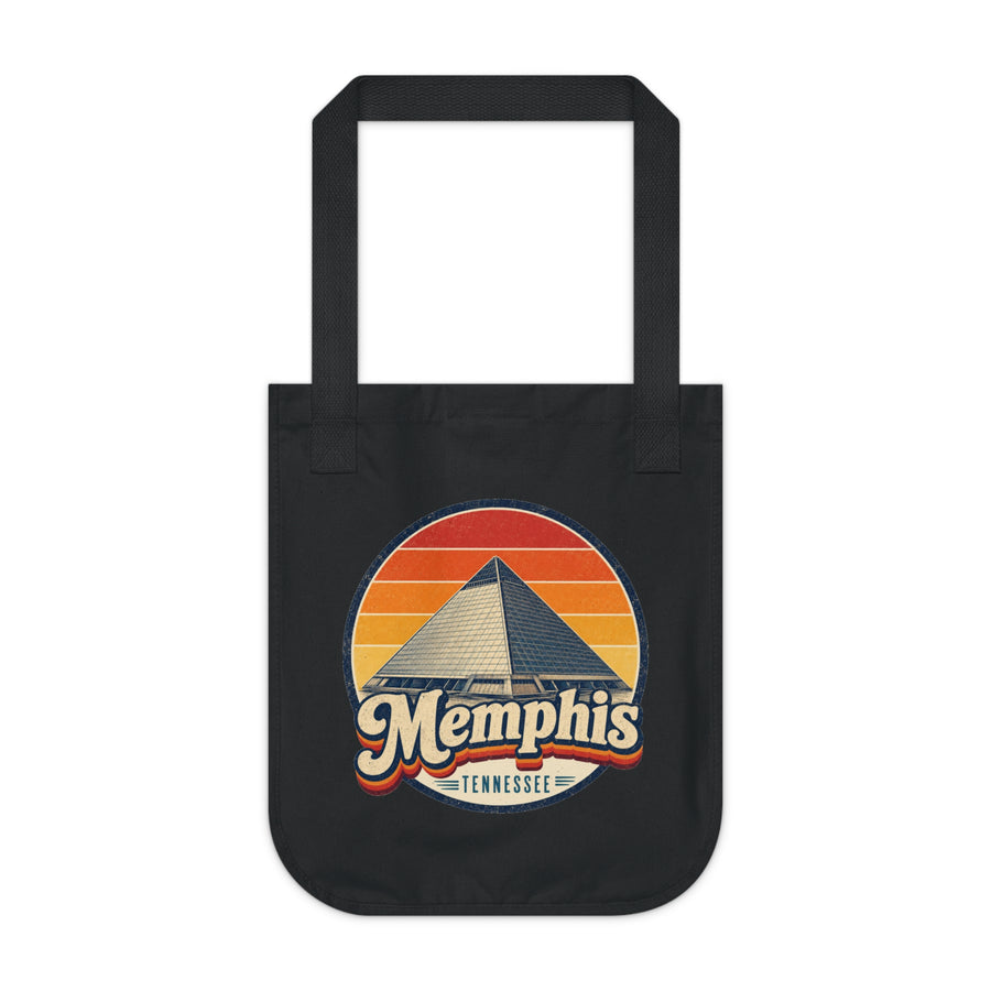 Memphis Retro Sunset Tote Bag