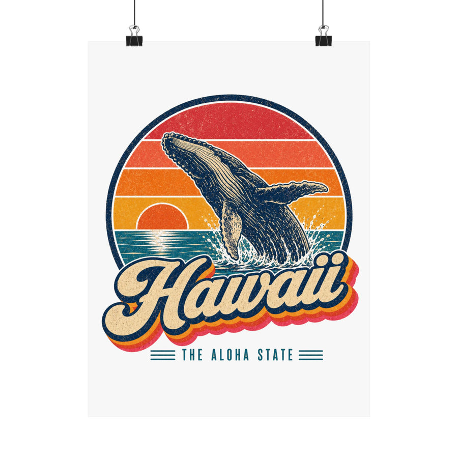 Hawaii Humpback Whale Poster
