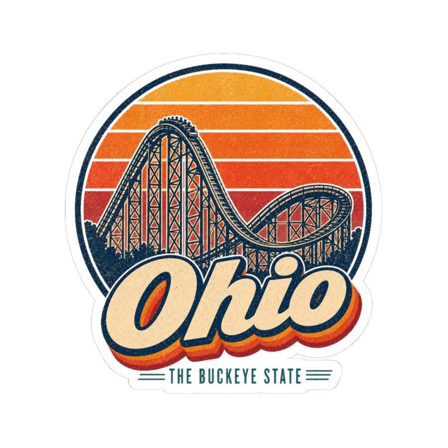 Ohio Roller Coaster Sticker