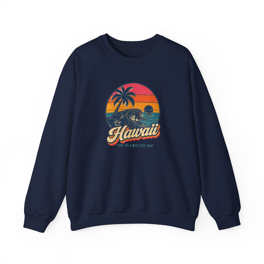 Hawaii Retro Sunset Sweatshirt
