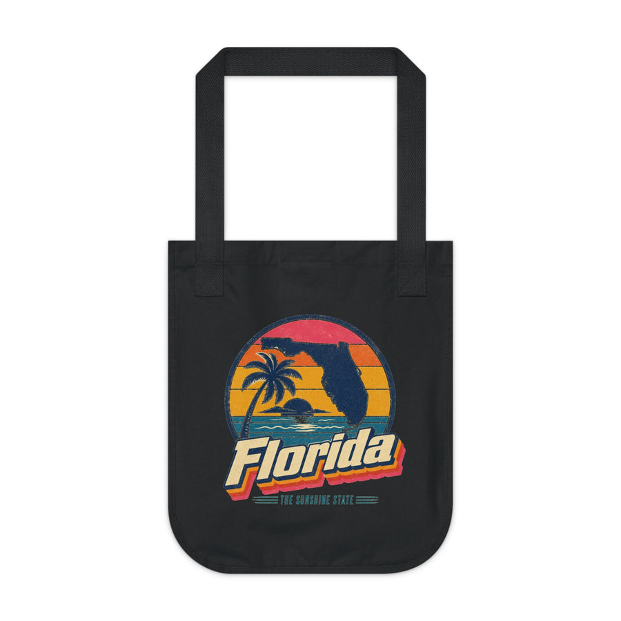 Florida Retro Sunset Tote Bag