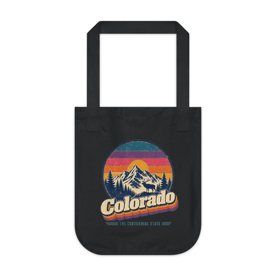 Colorado Retro Sunset Tote Bag