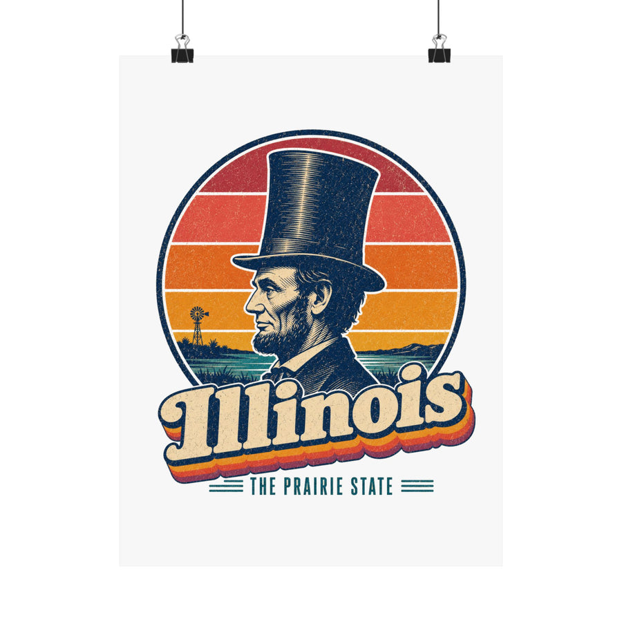 Illinois Lincoln Stovepipe Hat Poster
