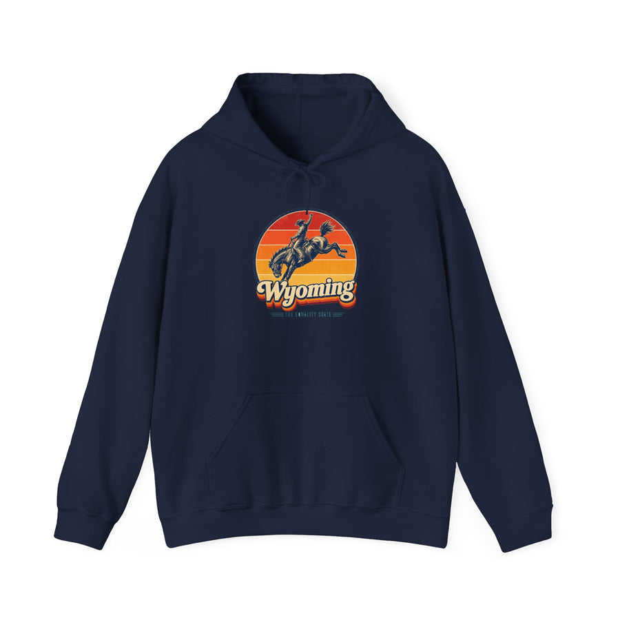 Wyoming Bucking Bronco Cowboy Hoodie