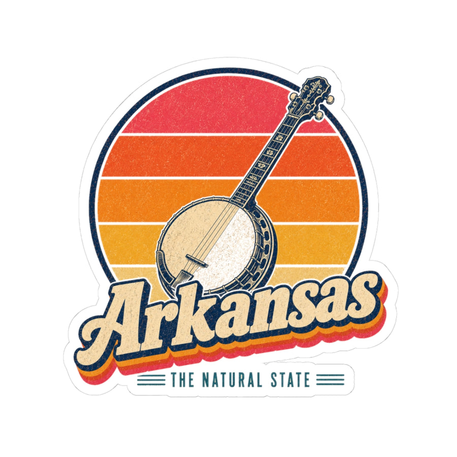 Arkansas Ozark Folk Banjo Sticker