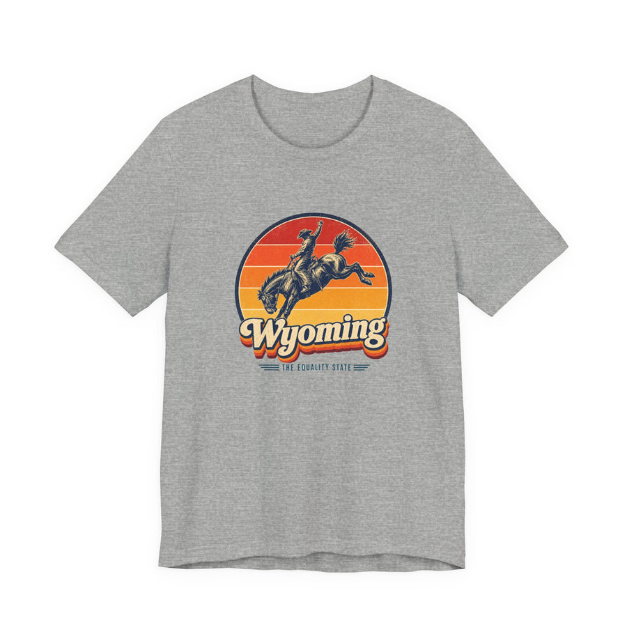 Wyoming Bucking Bronco Cowboy Tee