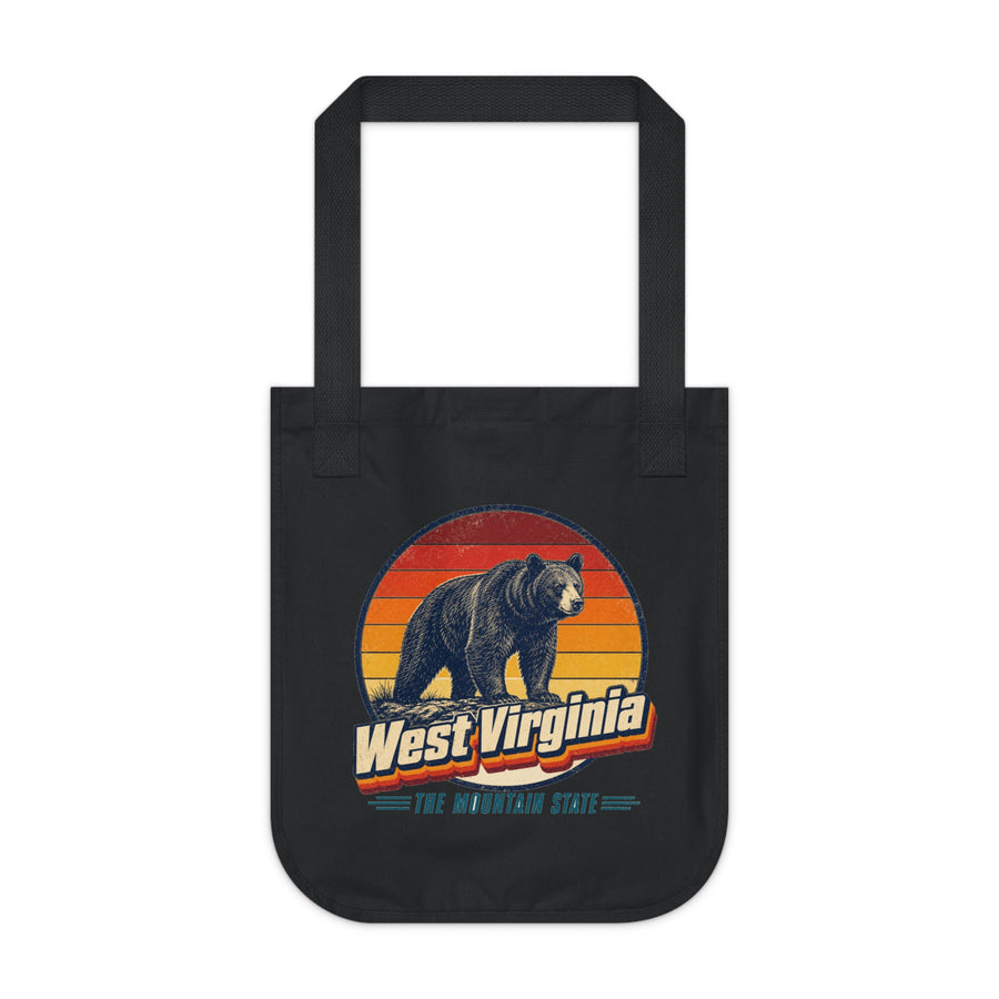 West Virginia Black Bear Tote Bag