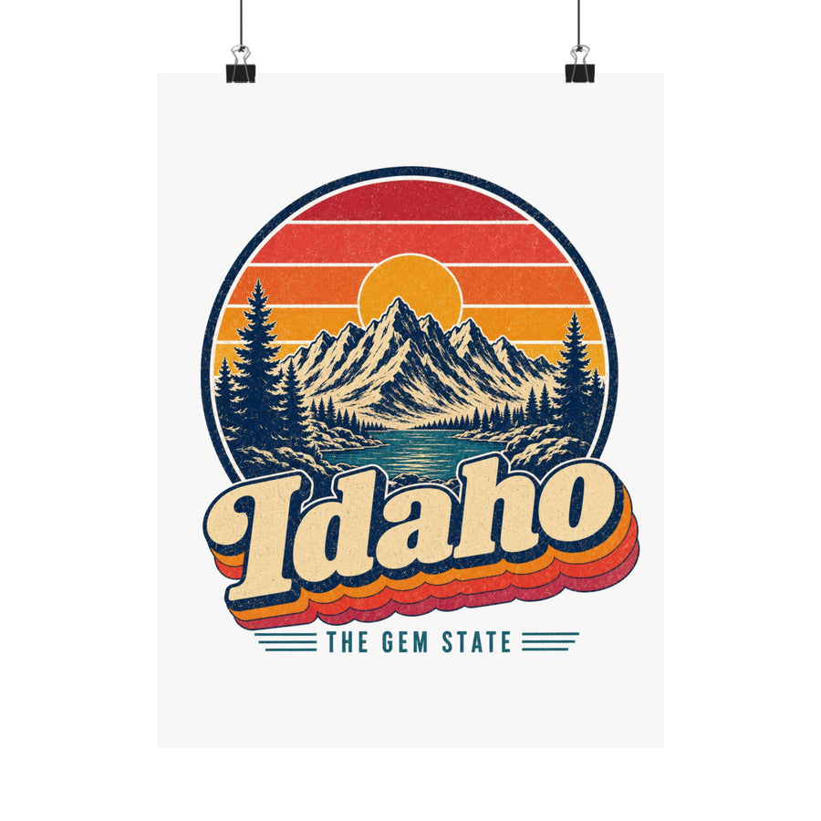 Idaho Sawtooth Mountains Poster