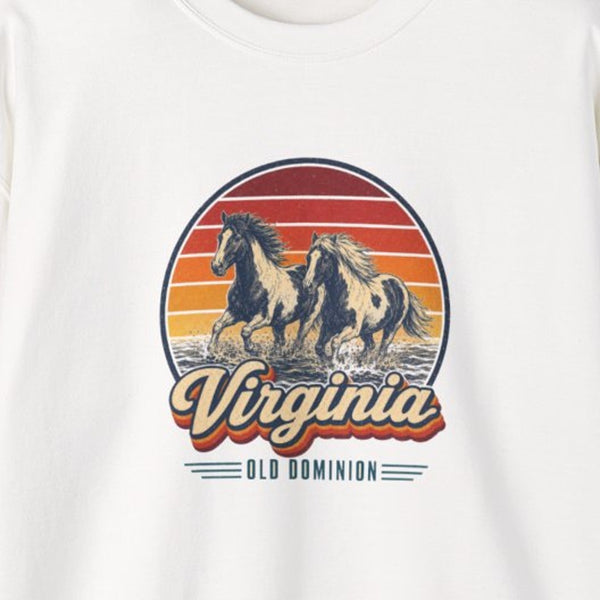 Virginia Chincoteague Ponies Sweatshirt