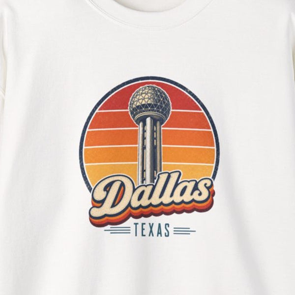 Dallas Retro Sunset Sweatshirt