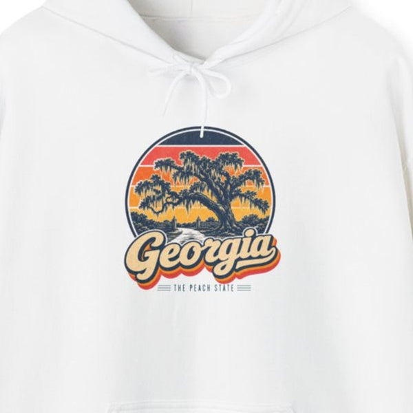 Georgia Savannah Oaks And Spanish Moss Hoodie