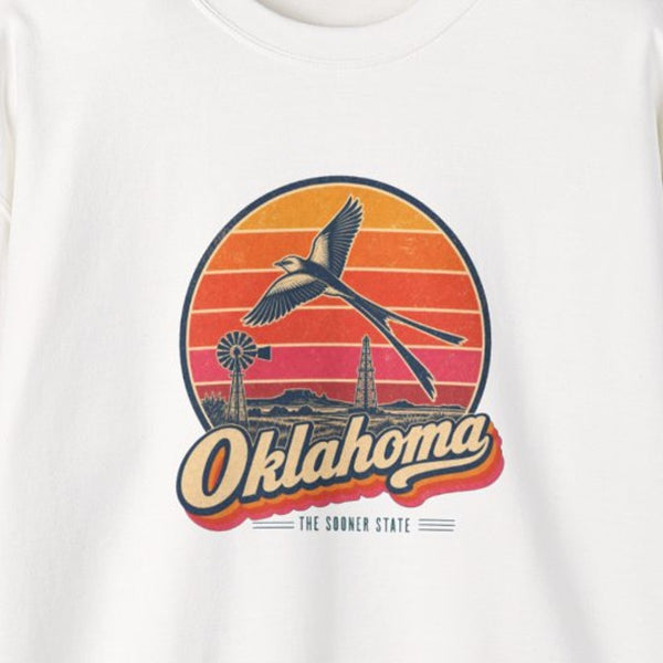 Oklahoma Retro Sunset Sweatshirt