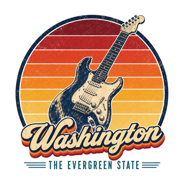 Washington Grunge Guitar Tee