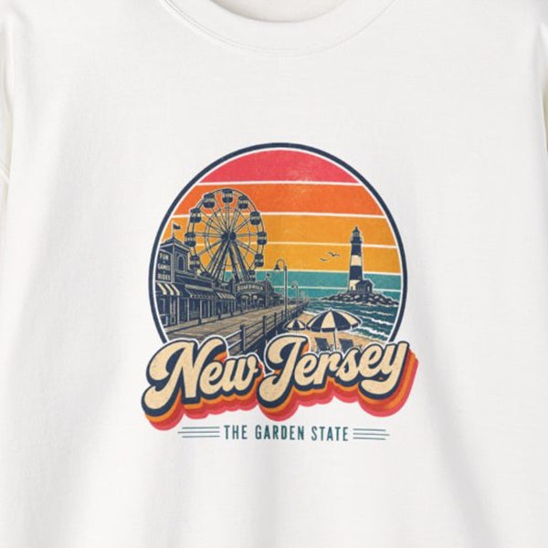 New Jersey Retro Sunset Sweatshirt
