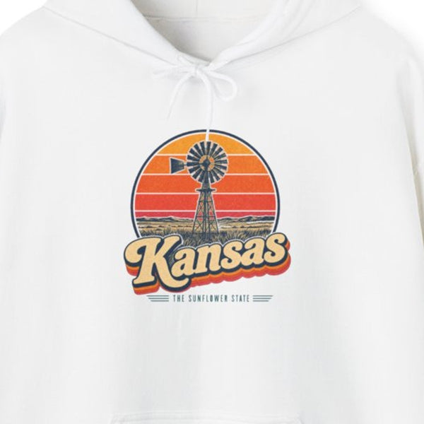 Kansas Prairie Windmill Hoodie