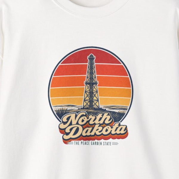 North Dakota Oil Derrick Sweatshirt