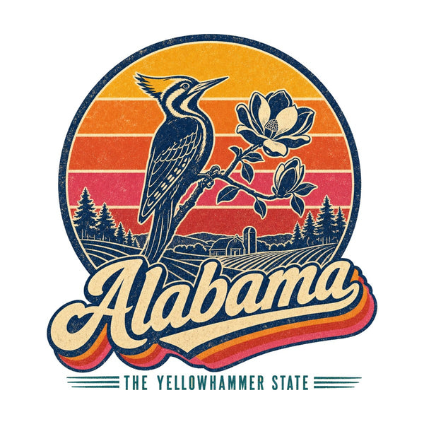 Alabama Retro Sunset Tee