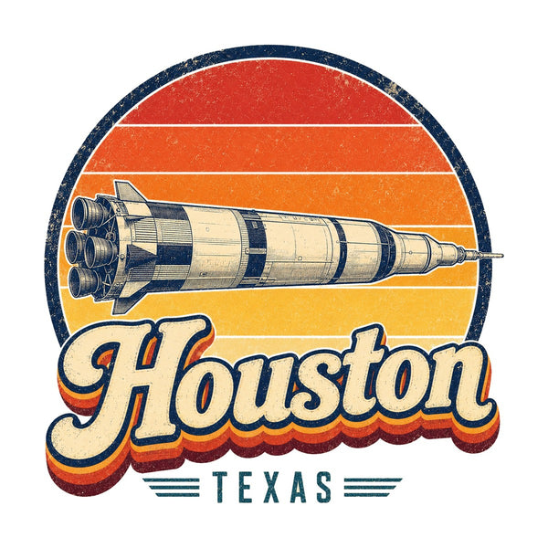Houston Retro Sunset Tee