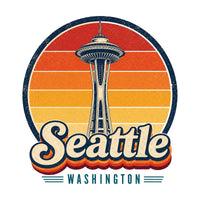 Seattle Retro Sunset Tee