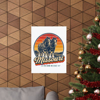Missouri Clydesdale Horses Poster