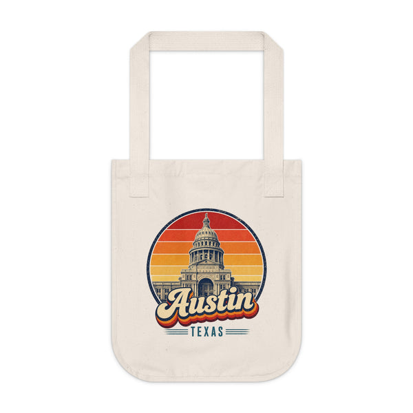 Austin Retro Sunset Tote Bag