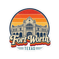 Fort Worth Retro Sunset Sticker