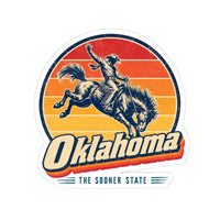Oklahoma Rodeo Cowboy Sticker