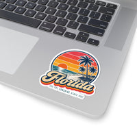 Florida Palm Trees And Beach Sticker