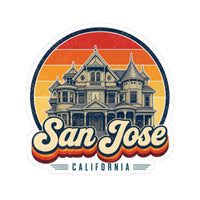 San Jose Retro Sunset Sticker