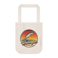 Washington Leaping Salmon Tote Bag