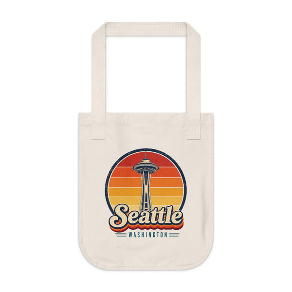Seattle Retro Sunset Tote Bag