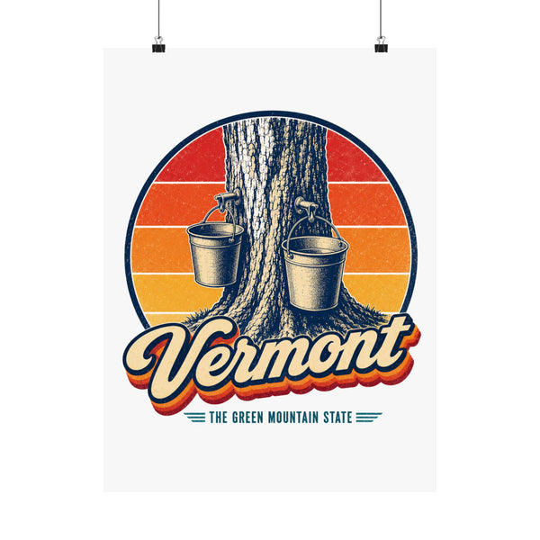 Vermont Maple Syrup Taps Buckets Poster