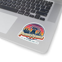 Pennsylvania Retro Sunset Sticker