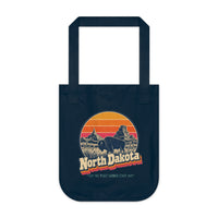 North Dakota Retro Sunset Tote Bag