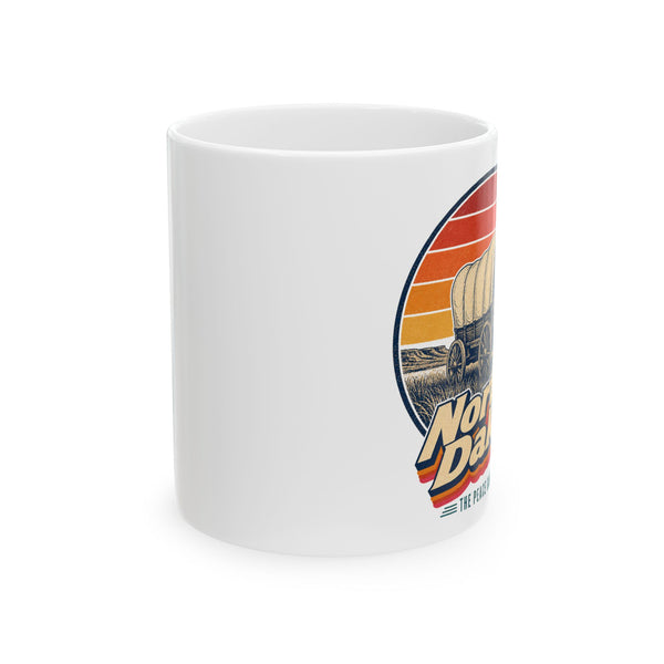 North Dakota Pioneer Covered Wagon Mug