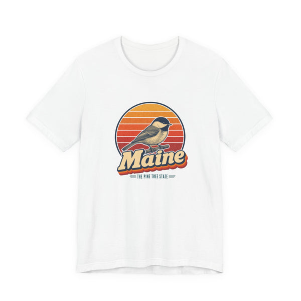 Maine Black Capped Chickadee Tee