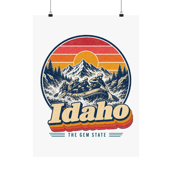 Idaho Whitewater Rafting Poster