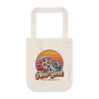 New York Pizza Slice And Bagel Tote Bag